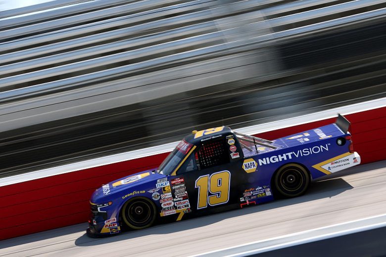 Daniel Hemric drives at Darlington.