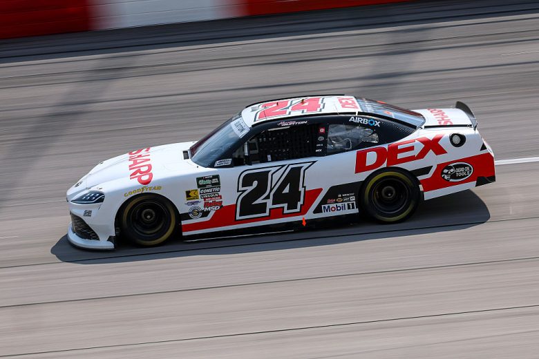Harrison Burton drives at Darlington.