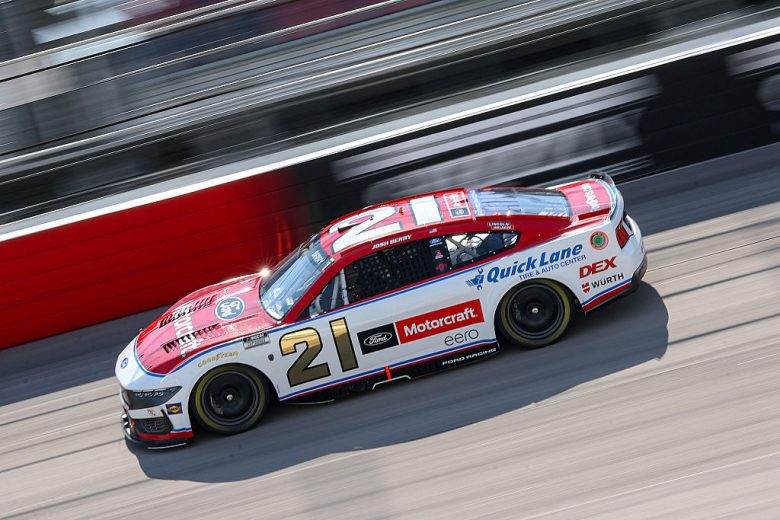 Josh Berry drives at Darlington.