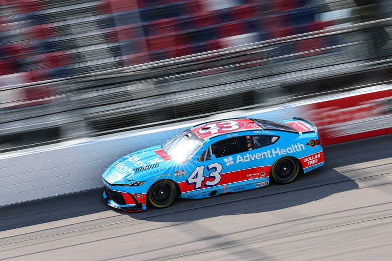 Erik Jones drives at Darlington.