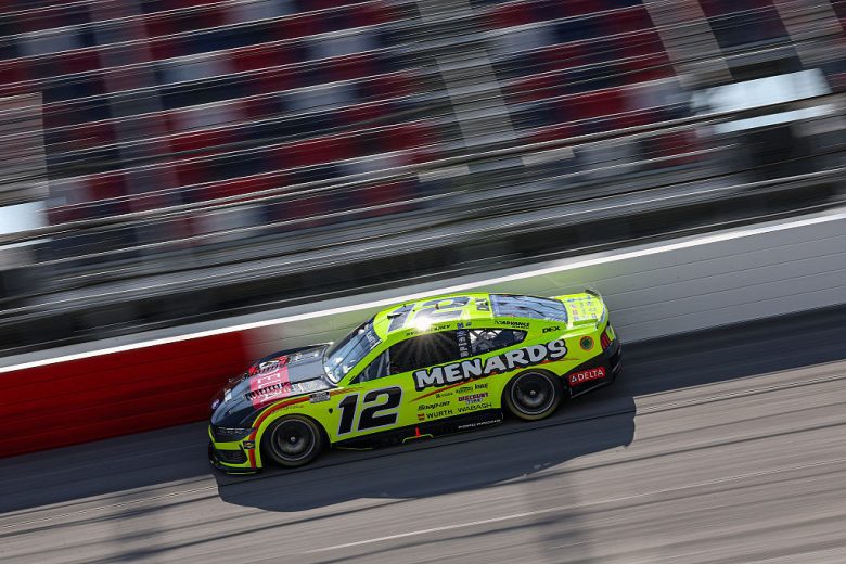 Ryan Blaney drives at Darlington.
