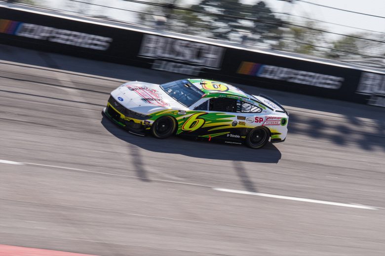 Brad Keselowski drives at Darlington.