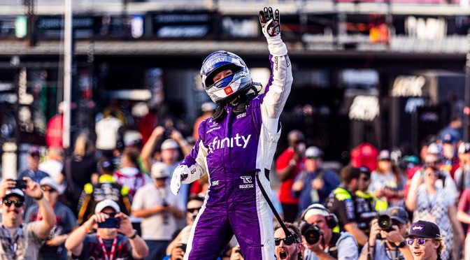 Featured Image for Reddick overcomes early issues to win at Darlington for fourth victory of 2026
