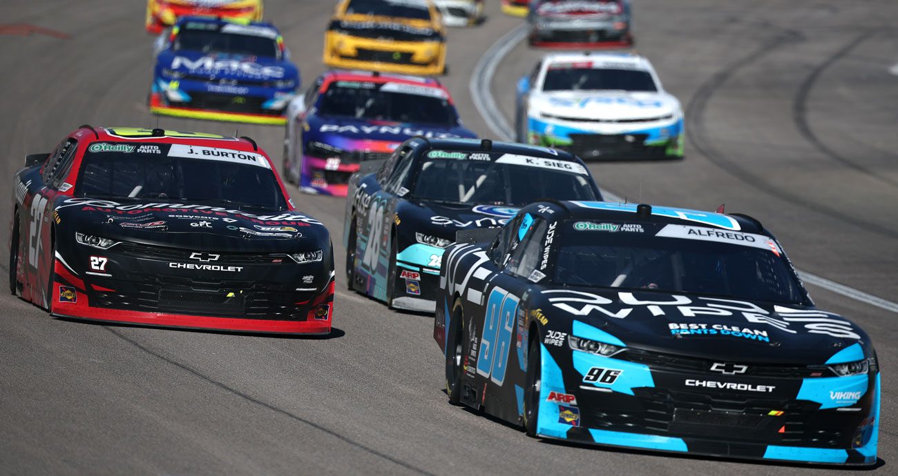Anthony Alfredo drives the No. 96 Viking Motorsports Chevrolet at Las Vegas Motor Speedway.