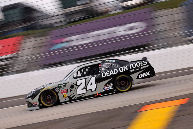 Harrison Burton drives at Martinsville.