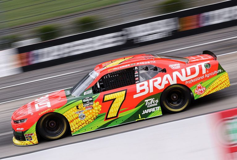 Justin Allgaier drives at Martinsville.