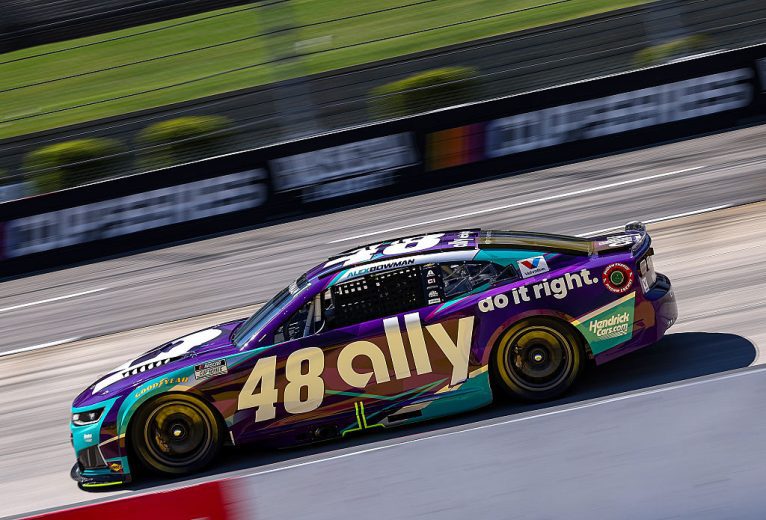 Justin Allgaier drives at Martinsville.