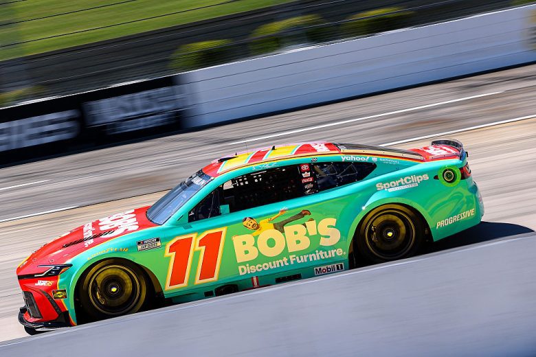 Denny Hamlin drives at Martinsville.