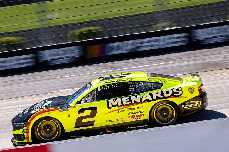 Austin Cindric drives at Martinsville.
