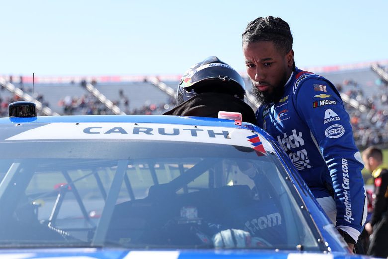 Rajah Caruth enters his car at Martinsville.