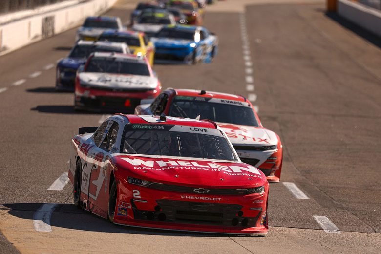 A general view of racing at Martinsville.