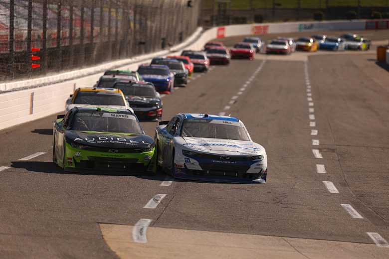 A general view of racing at Martinsville.