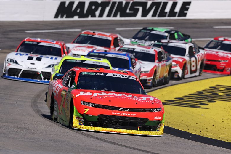 Justin Allgaier drives at Martinsville.