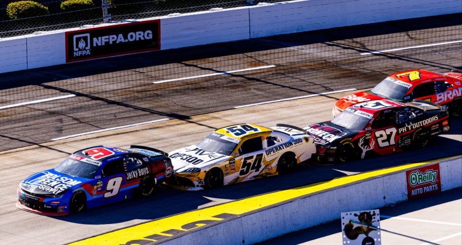 A general view of racing at Martinsville.