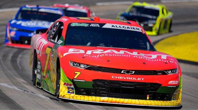 Featured image for Hot streak! Allgaier takes Martinsville victory, third O’Reilly Series win of ’26