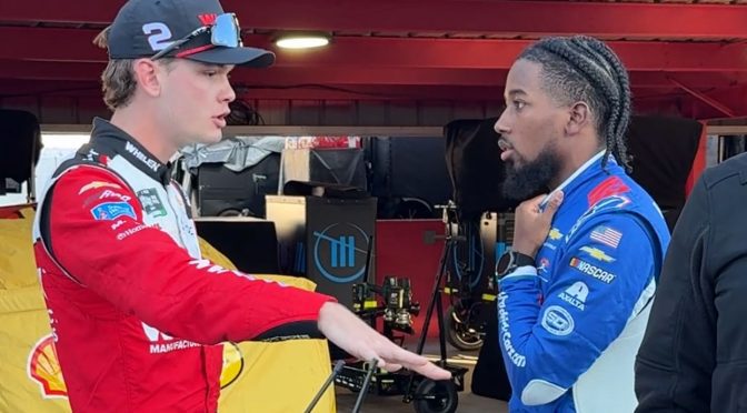 Featured image for Jesse Love, Rajah Caruth converge, converse after Martinsville race