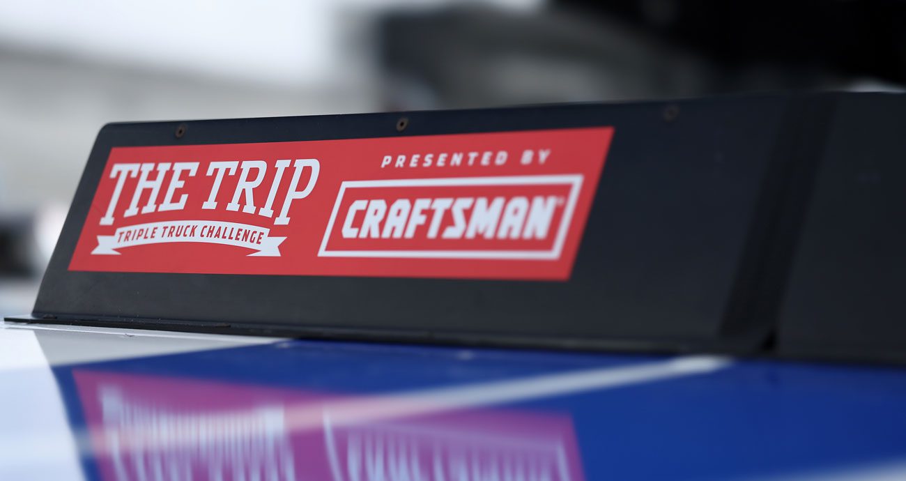 A general view of the Triple Truck Challenge logo.