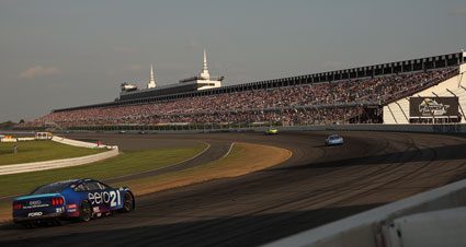 View of Pocono Raceway race track