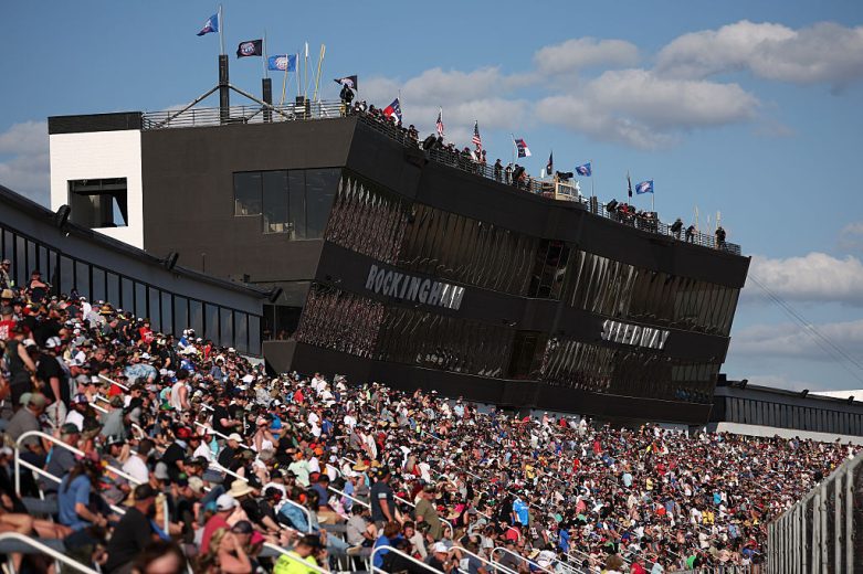 A general view of the crowd at Rockingham.
