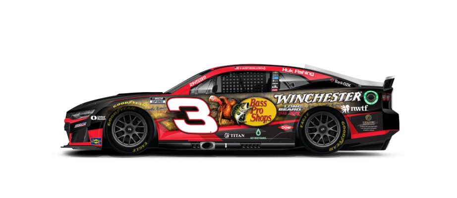 A graphic depicting the No. 3 Chevrolet.
