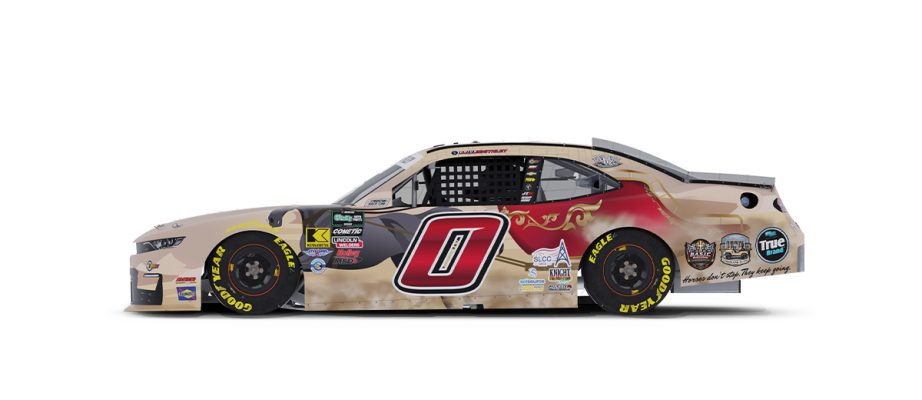 A graphic depicting the No. 0 Chevrolet.