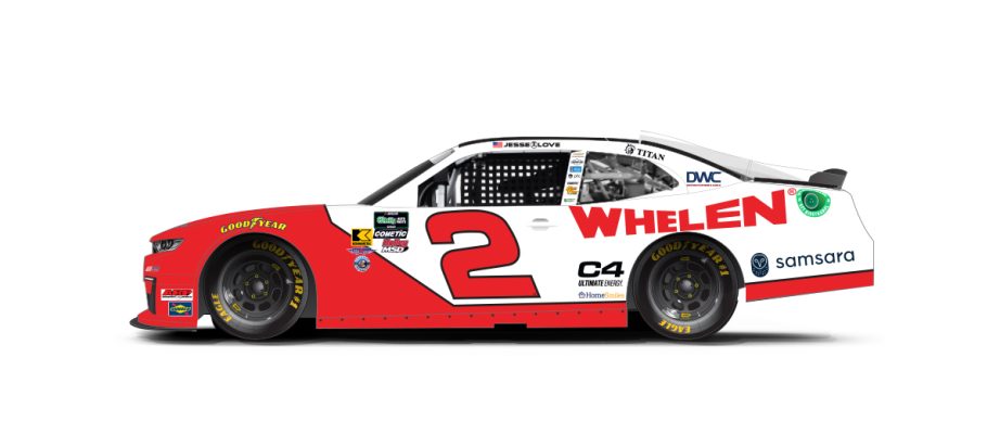 A graphic depicting the No. 2 Chevrolet.