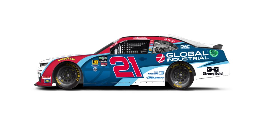 A graphic depicting the No. 21 Chevrolet.