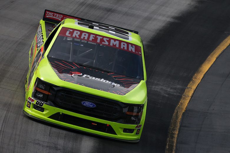 Ty Majeski drives at Bristol.
