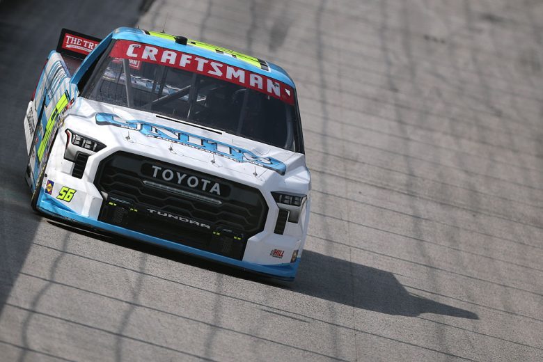 Timmy Hill drives at Bristol.
