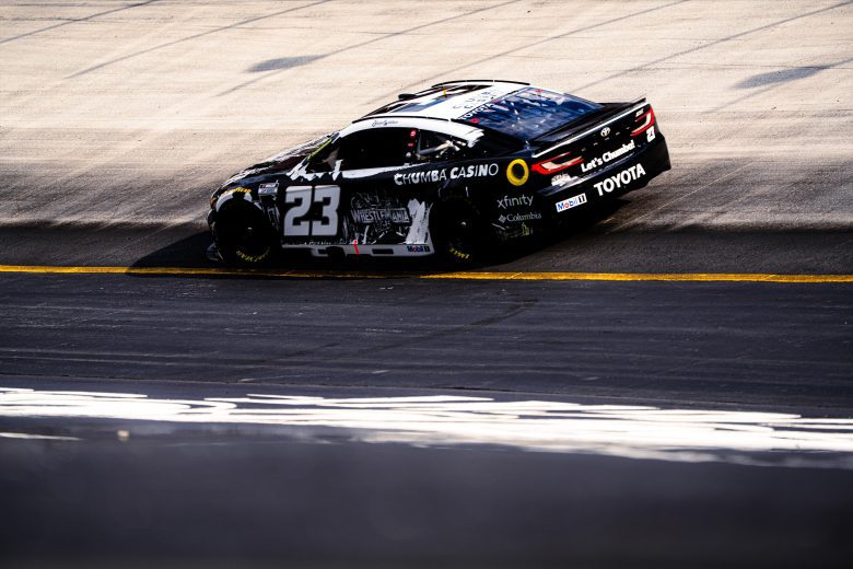 Bubba Wallace drives at Bristol.