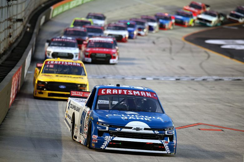 A general view of racing at Bristol.