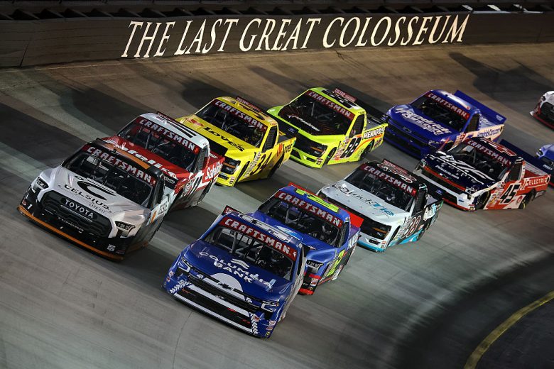 A general view of racing at Bristol.