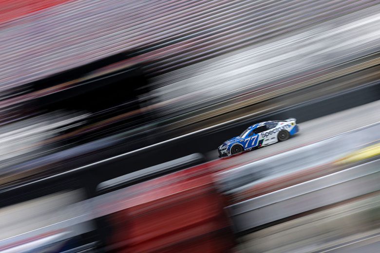 Carson Hocevar drives at Bristol.