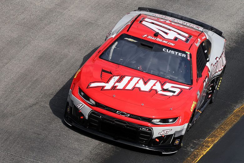 Cole Custer drives at Bristol.
