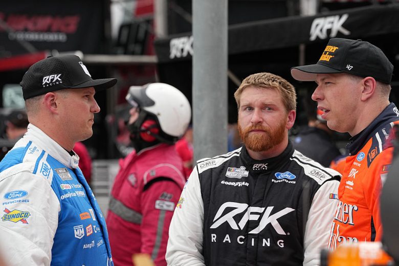Ryan Preece, Chris Buescher and Brad Keselowski chat.