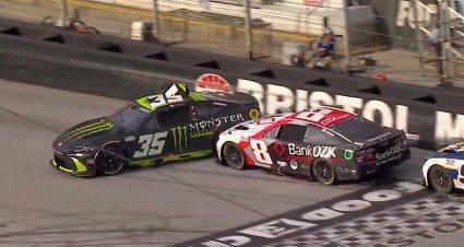 Payback: Busch clips Herbst after Bristol on-track scraps
