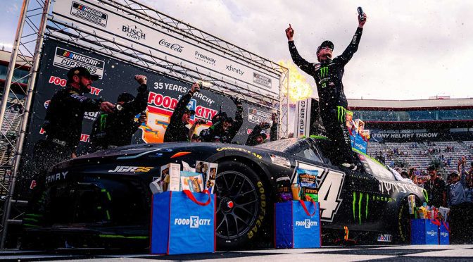 Featured Image for Ty Gibbs holds off Blaney in overtime, scores first Cup Series win at Bristol