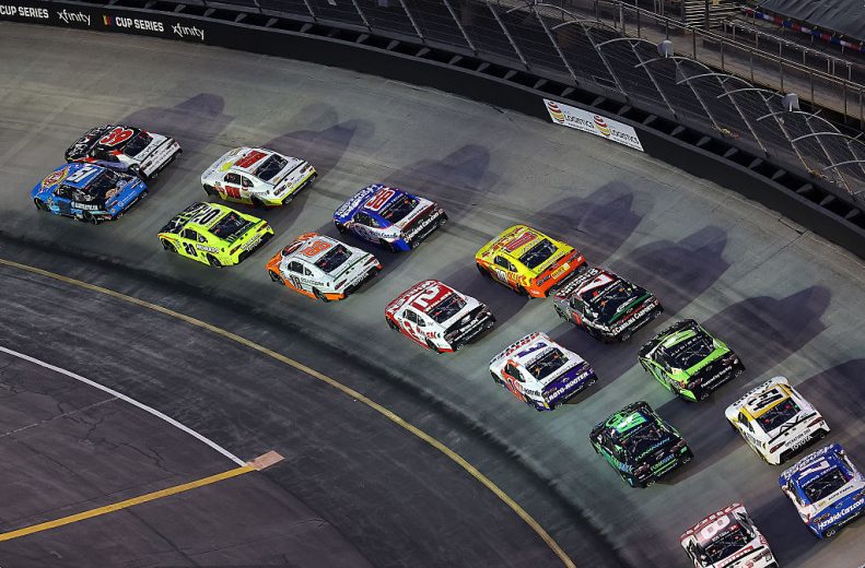 A general view of racing at Bristol.