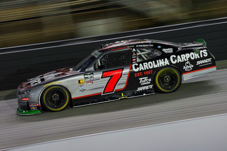 Justin Allgaier drives at Bristol.