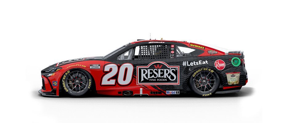 A graphic depicting the No. 20 Toyota.