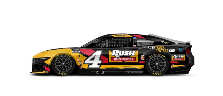 A graphic depicting the No. 4 Ford.
