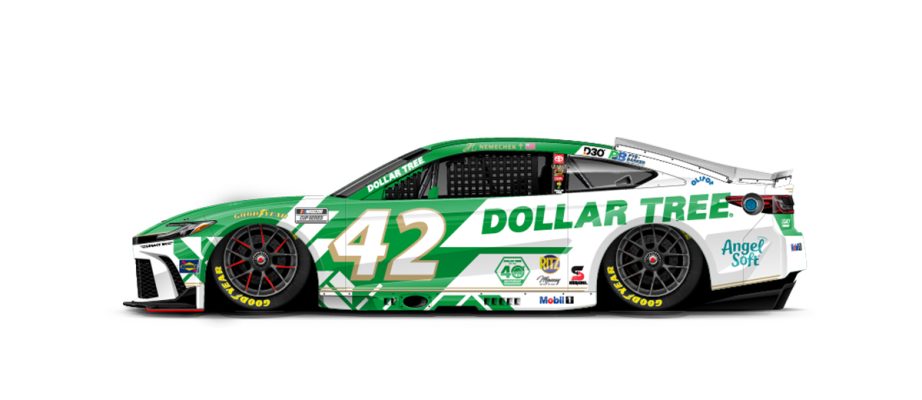 A graphic depicting the No. 42 Toyota.