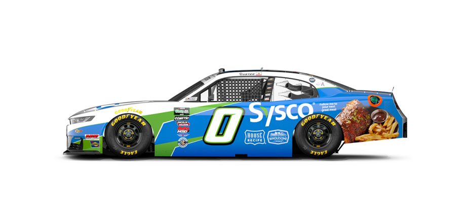 A graphic depicting the No. 0 Chevrolet.