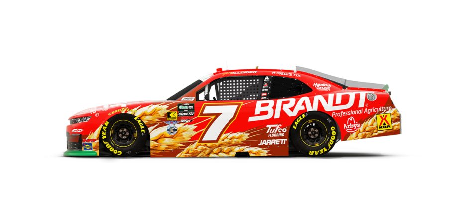 A graphic depicting the No. 7 Chevrolet.