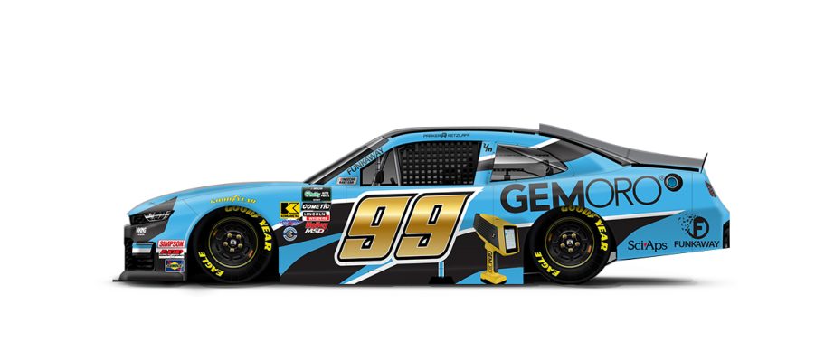 A graphic depicting the No. 99 Chevrolet.