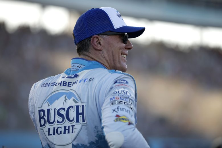 Kevin Harvick, driver of the No. 4 Busch Light Harvick Ford, looks on after the NASCAR Cup Series Championship at Phoenix Raceway on Nov. 5, 2023 in Avondale, Arizona.