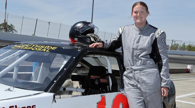 Featured image for Multi-sport athlete Anna Mayo prepares for her fastest sport yet at South Boston Speedway