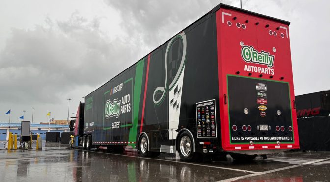 Featured Image for Rain, lightning scrap O’Reilly Auto Parts Series practice, qualifying at Kansas; Kvapil on pole