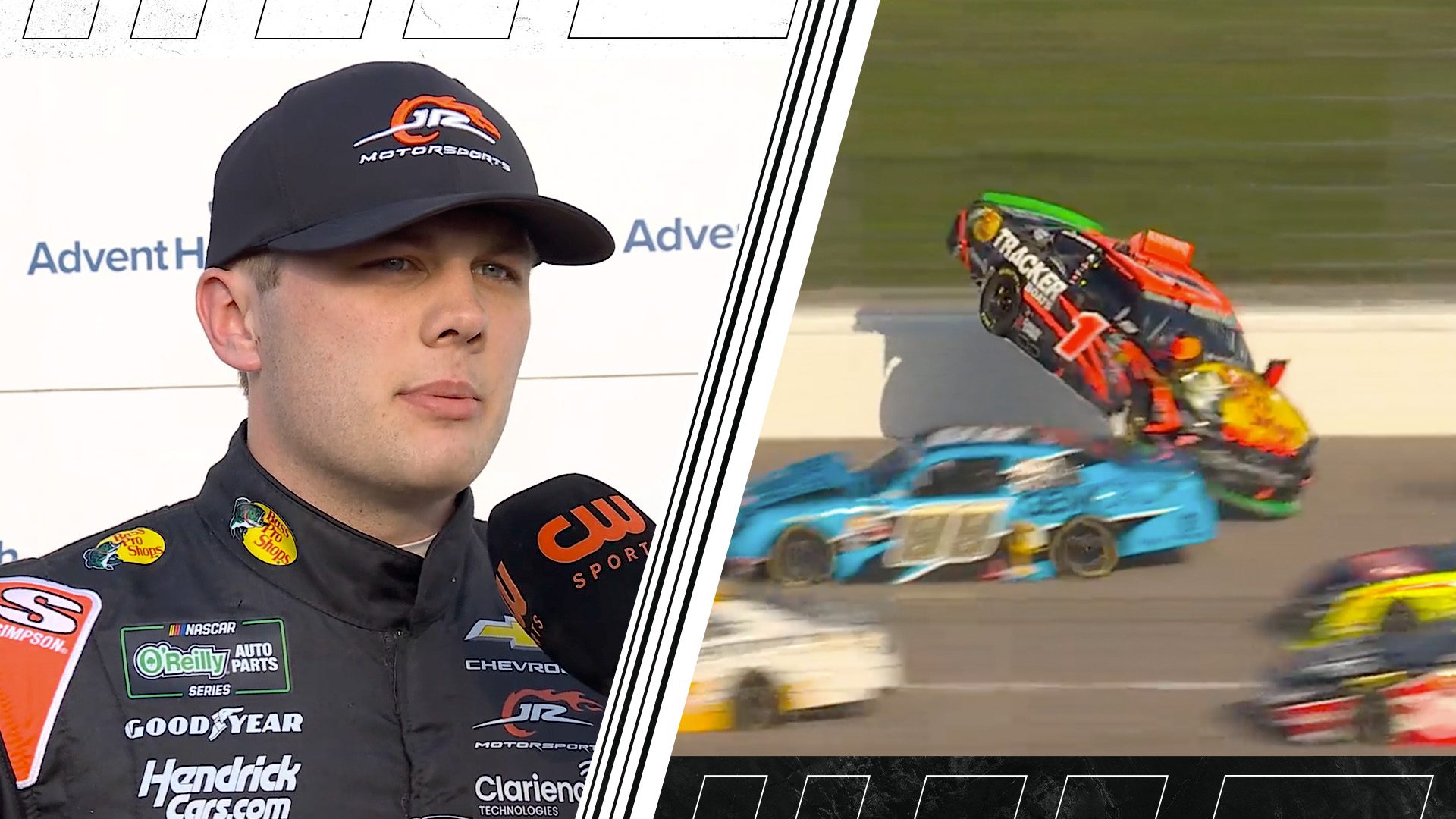 Kvapil after Kansas flip: 'One heck of a ride' | NASCAR