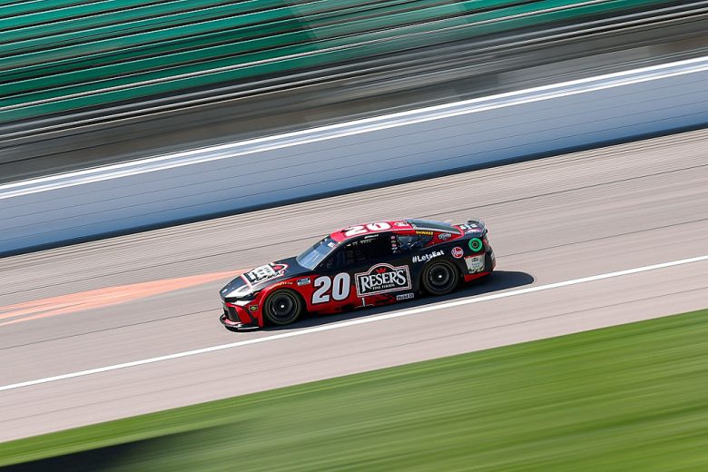 Christopher Bell drives at Kansas.